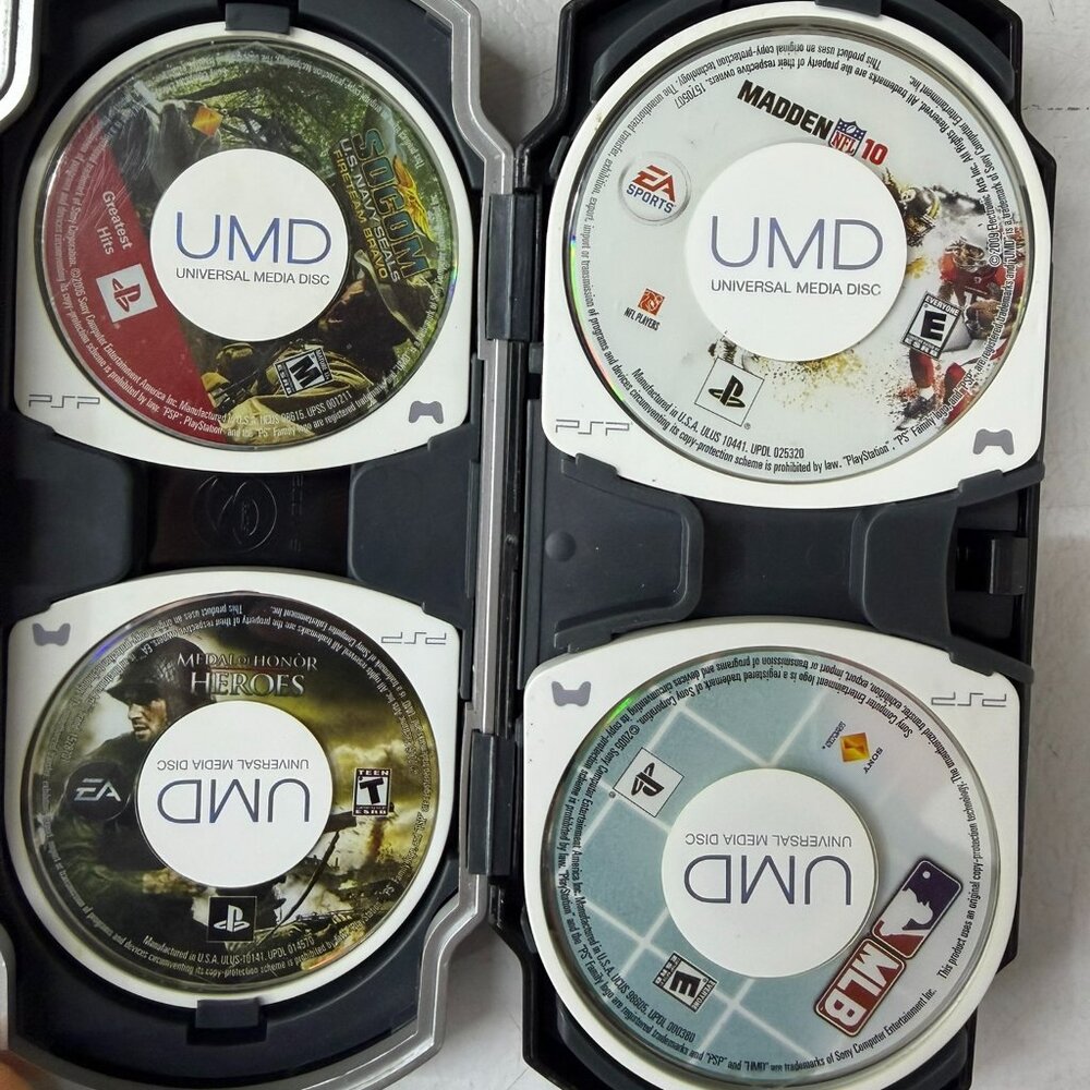 PSP Games - 8 games and case